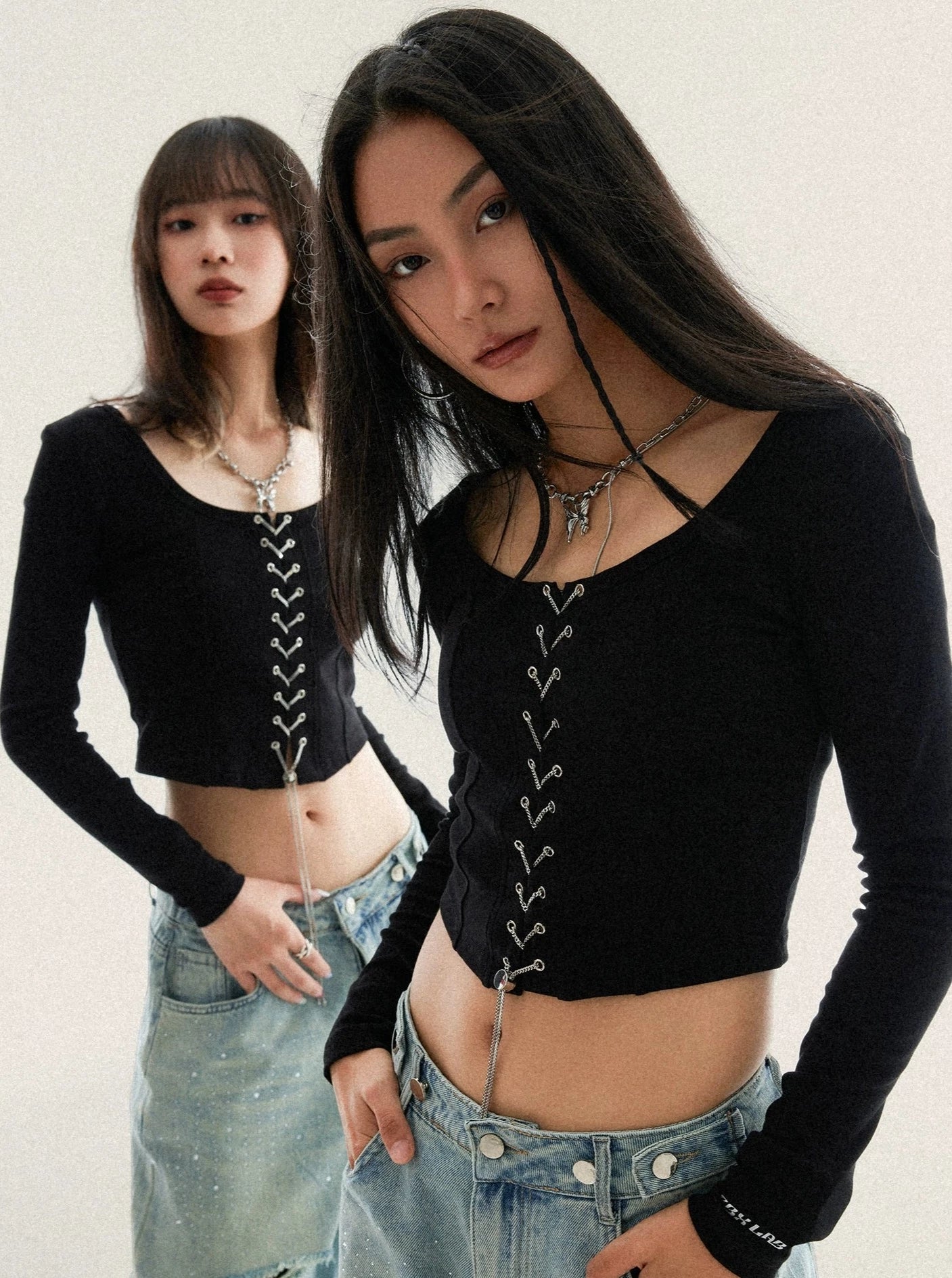 Fishbone Round Slim Top