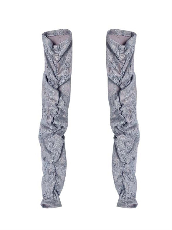 Virtual Truck China Gray Bulue Shurling Lace Globe Arm Cover