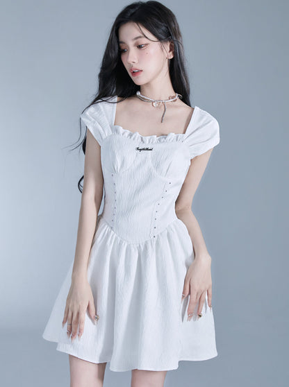 White Cloud Roll Tea Break Dress