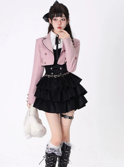 Back Ribbon Short Jacket