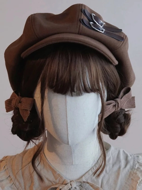 Brown Leather Buckle Casket