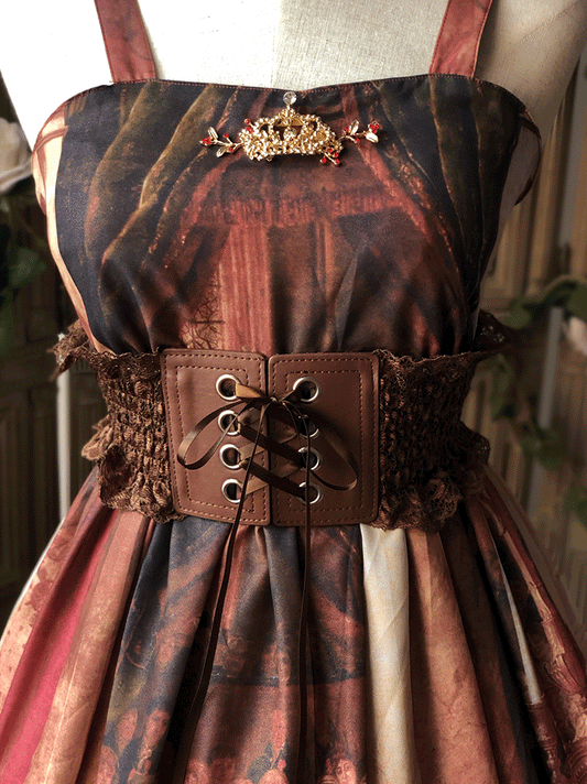 Ceinture corset classique avec ruban de dentelle