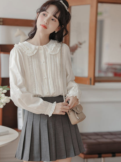 Frilled Doll Collar Blouse