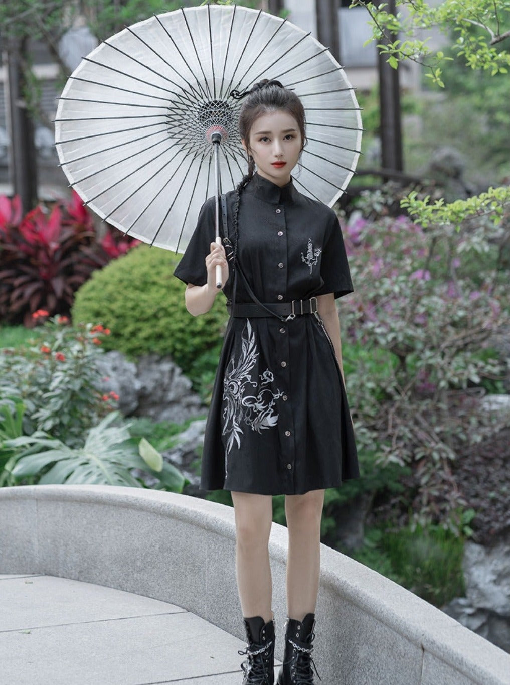 dragon design dress "Purple Reign" Dragons Short Sleeve Super Twirler Play Dress with Pockets