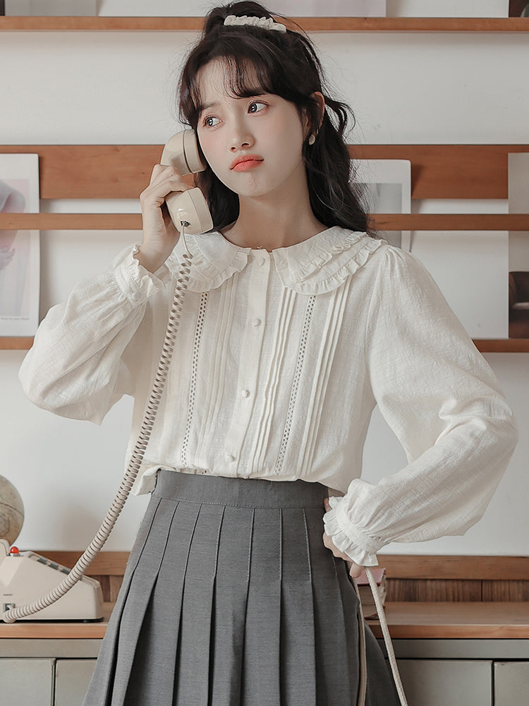 Frilled Doll Collar Blouse