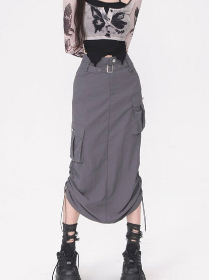 アメリカンベラスタイルグレーY2Kスカート