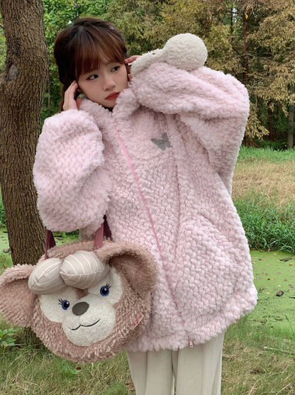 Butterfly Dream Sweet Boa Coat