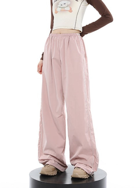 High Street Casual Pink Pants