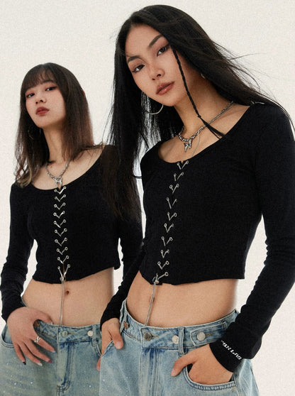 Fishbone Round Slim Top