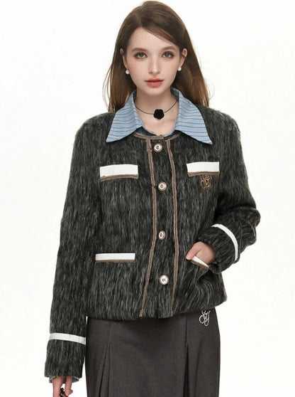 Feather Wool Chic Jacket