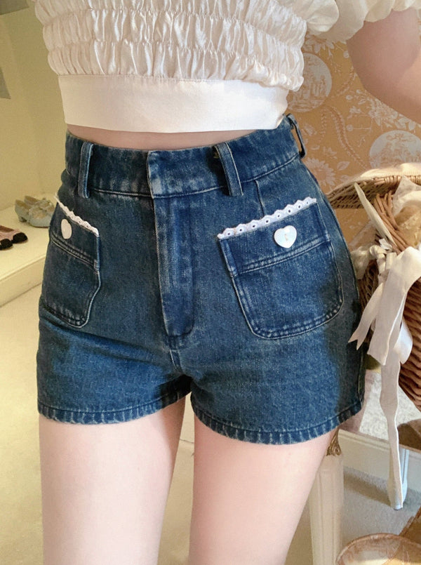 Heart race pocket suite shorts