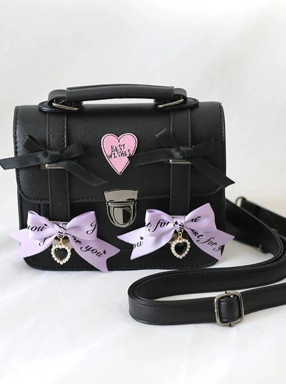 Sweet Cool Black Pink College Bag