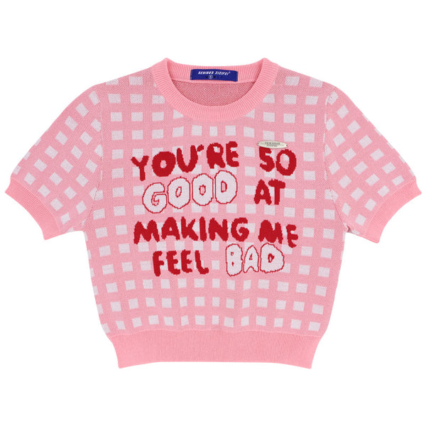 American Gingham Check Logo Tops