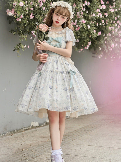 Chiffon Op Spring Flower Frill Dress