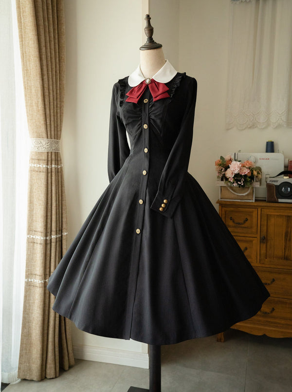 College Classical Retro Stripe Dress