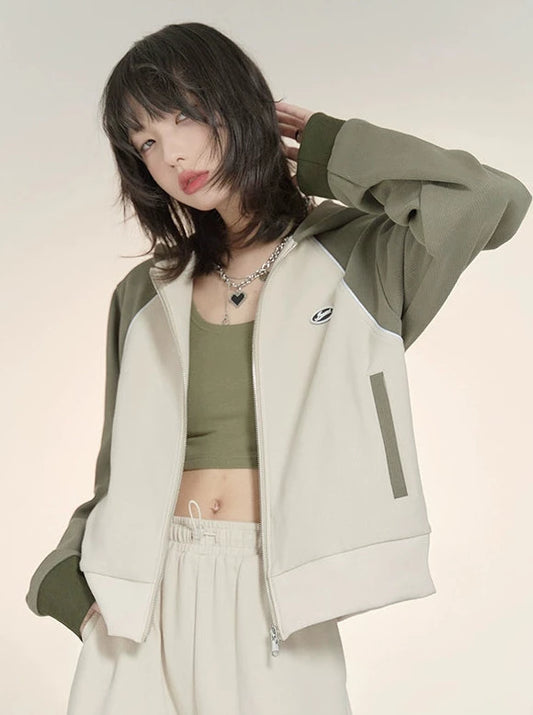 Street Short Hoodie Zip Jacket