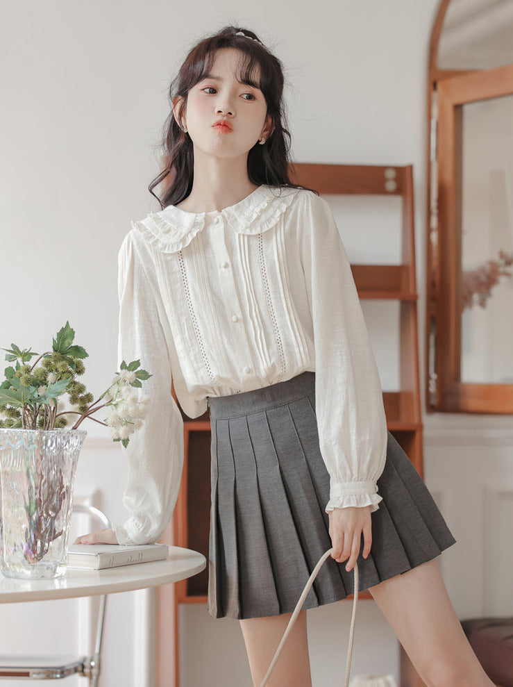 Frilled Doll Collar Blouse