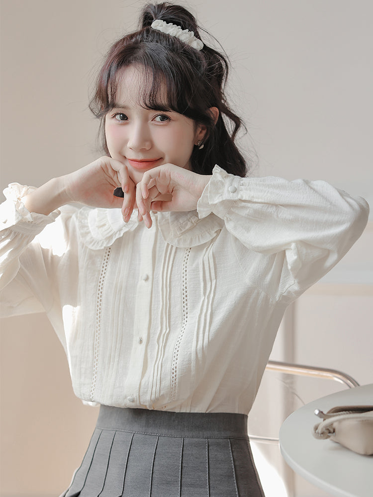 Frilled Doll Collar Blouse