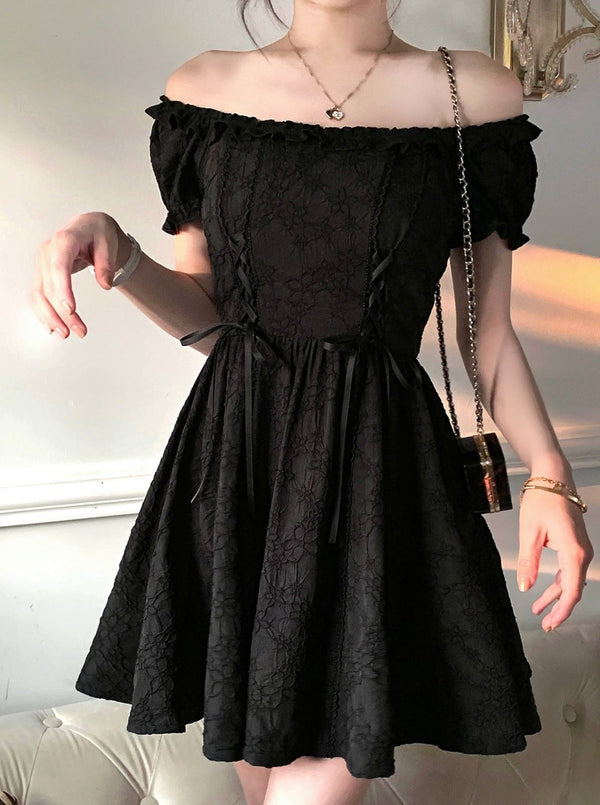 French Barre Eleglanf Black White One Piece