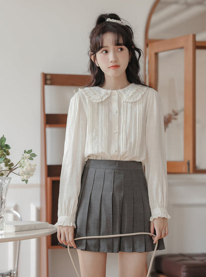 Frilled Doll Collar Blouse