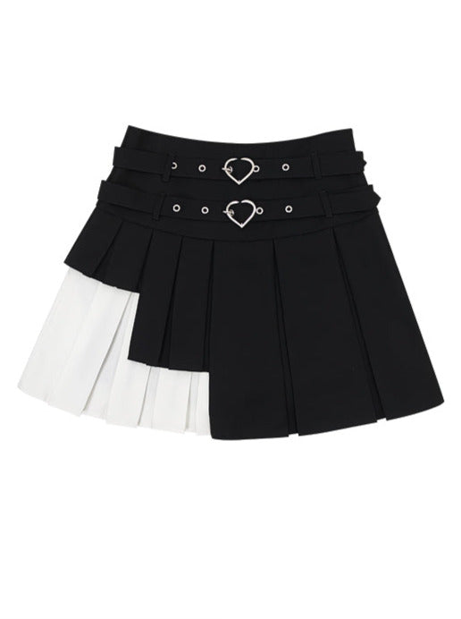 Asymmetric hotsell belt skirt