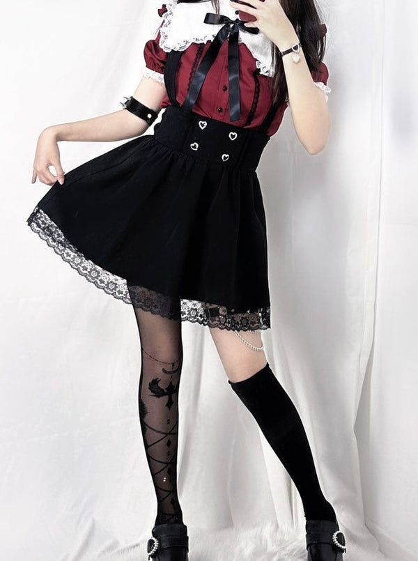 Mine Heart Buckle Strap Top