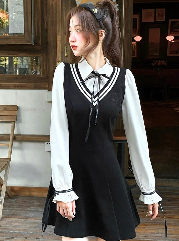 Best Nectai Ribbon Fake Two Piece One Piece