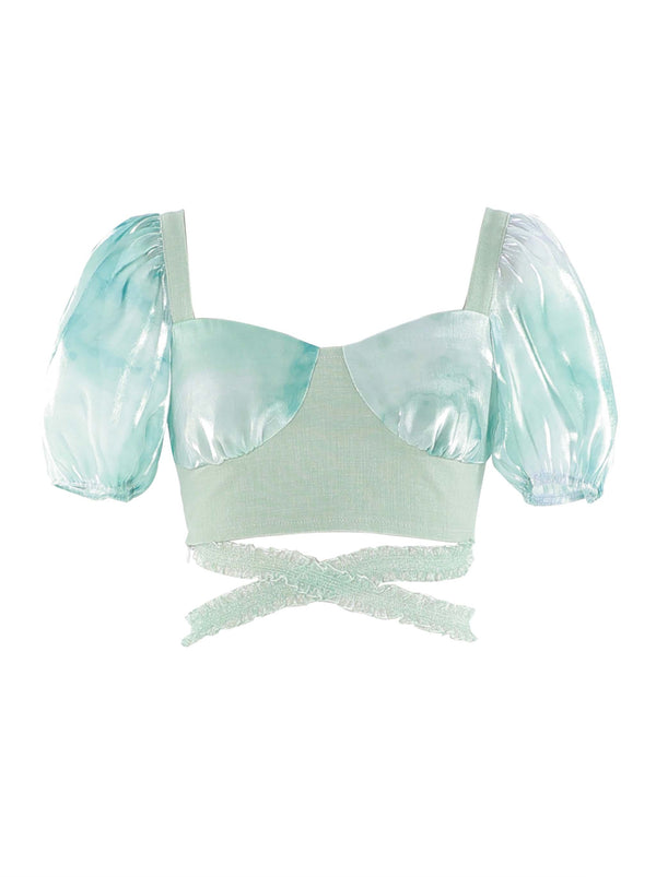 Pure Desai Fairy Puff Sleebone Short Top