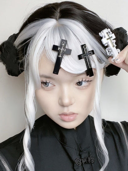 dark cross acrylic hairpin