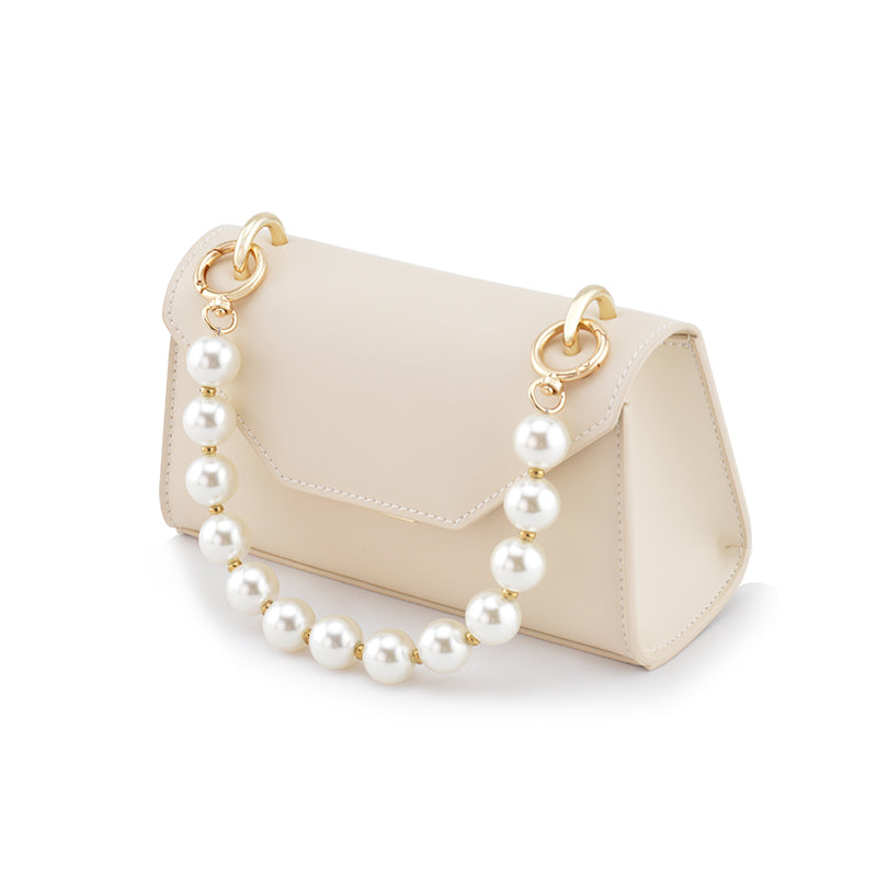 Pearl discount handle handbag