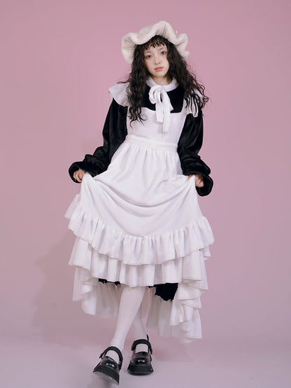 Puff Sleebone Libon Eve Piece Maid One Piece