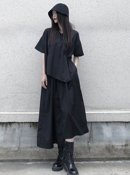 Black Dress Niche Design Regular Skirt