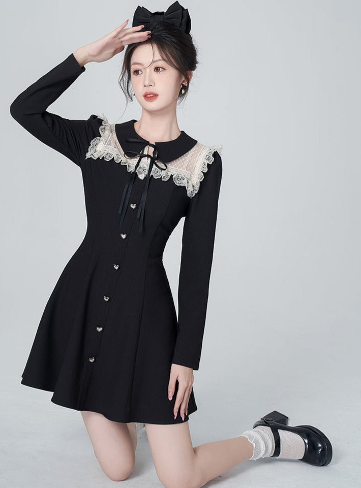 Doll heart lace dress