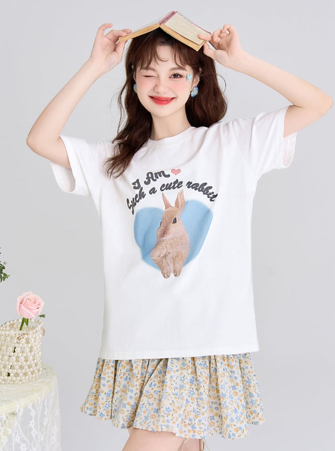 Rabbit Over T -shirt