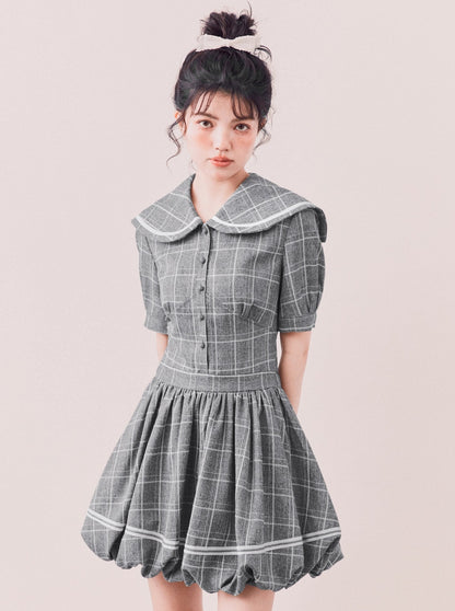 Sailor check dress