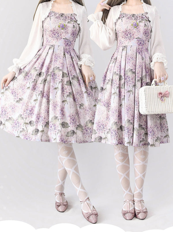 Forest Basket Elegan Trochrasic Lolley Ta Dress + Cardigan