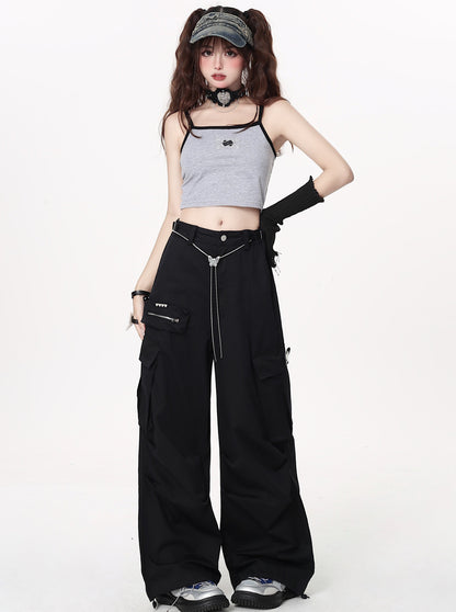 Street overpants with free waist chain