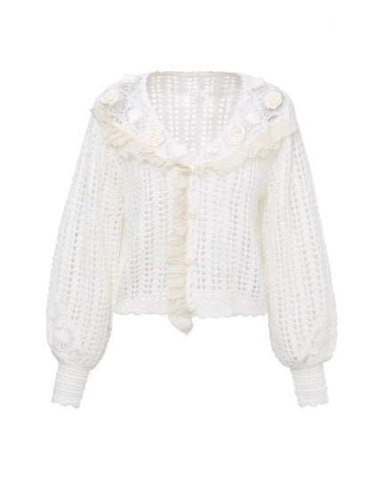 White Rose Cardigan