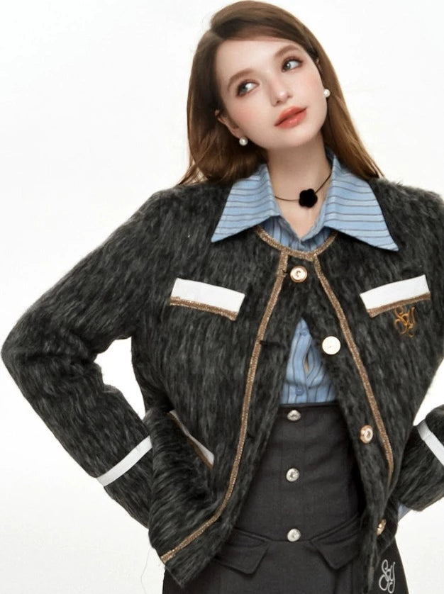 Feather Wool Chic Jacket