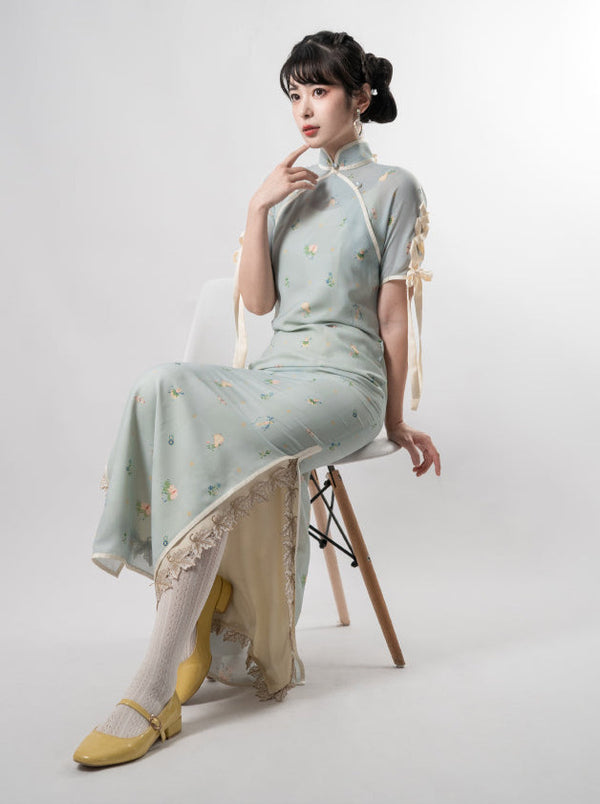 Classical girly china ribbon dress