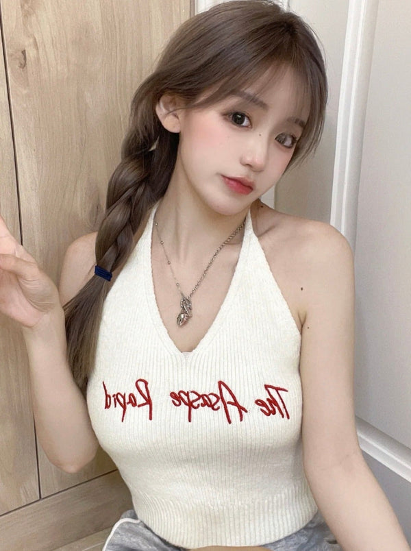 Camisol Knit V Neck Tops