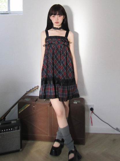 Punk check dress