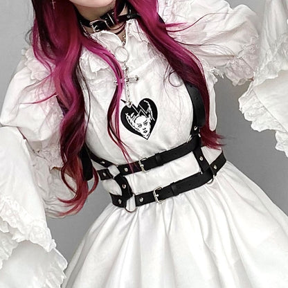 Dark Angel Lace Cami Dress + Belt Strap