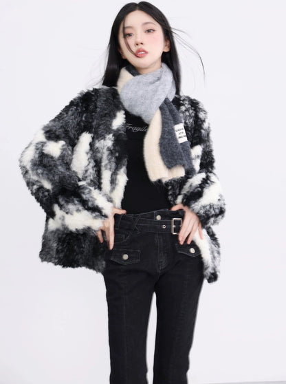 Wax Sea Lambskin Fur Jacket