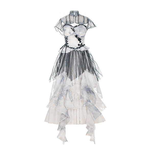 Dark Meridian Mermaid Skirt Set Dress