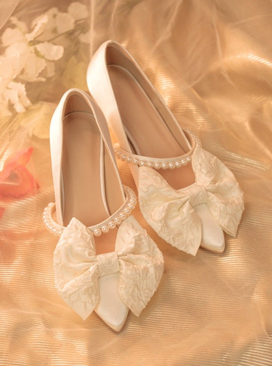 Wedding flats sale with ribbon