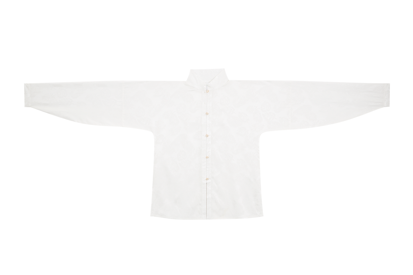 Rayon Jacquard Bow Pocket Sleeve Short Shirt