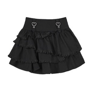 ハートストラップ地雷スカート