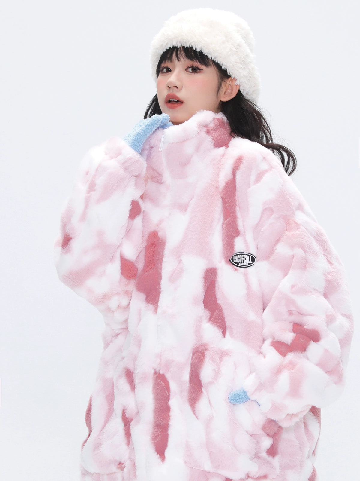 Tidy Faux Fur Loose Lamb Velvet Cotton Coat