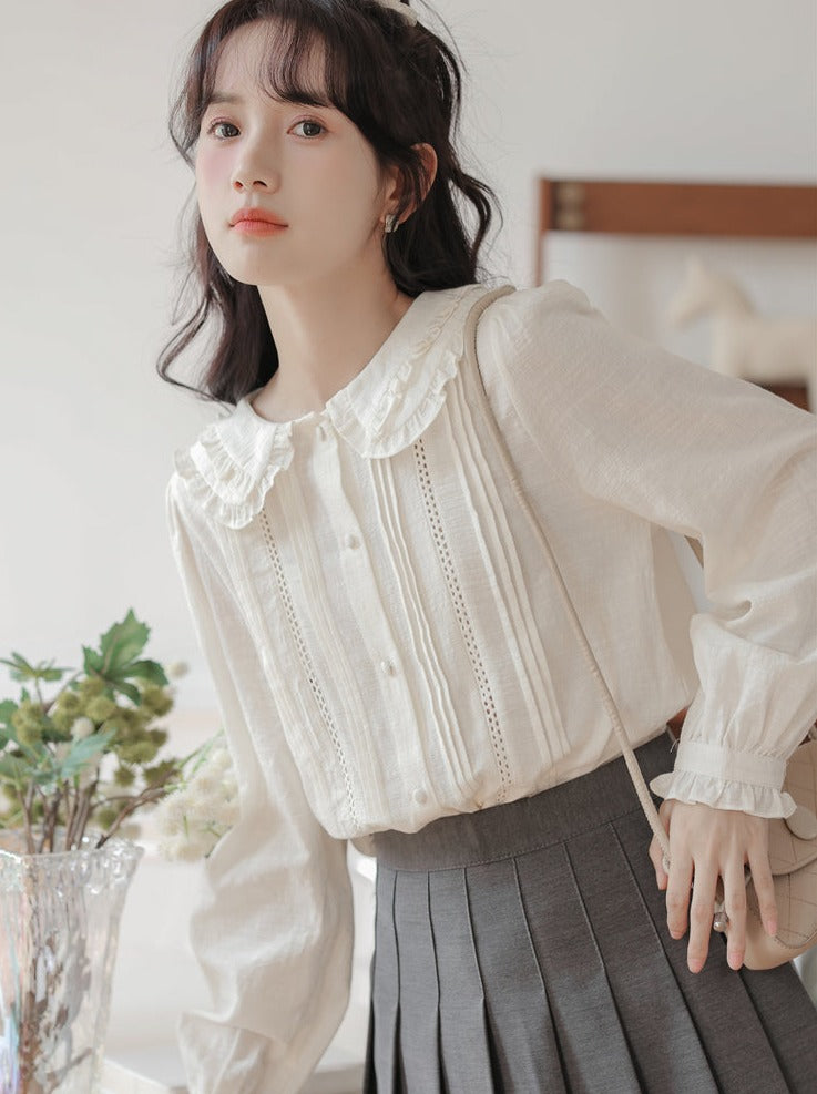 Frilled Doll Collar Blouse